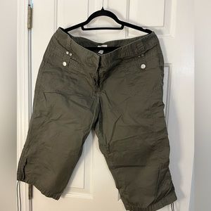 Dark Olive Loft Capri 14 Petite